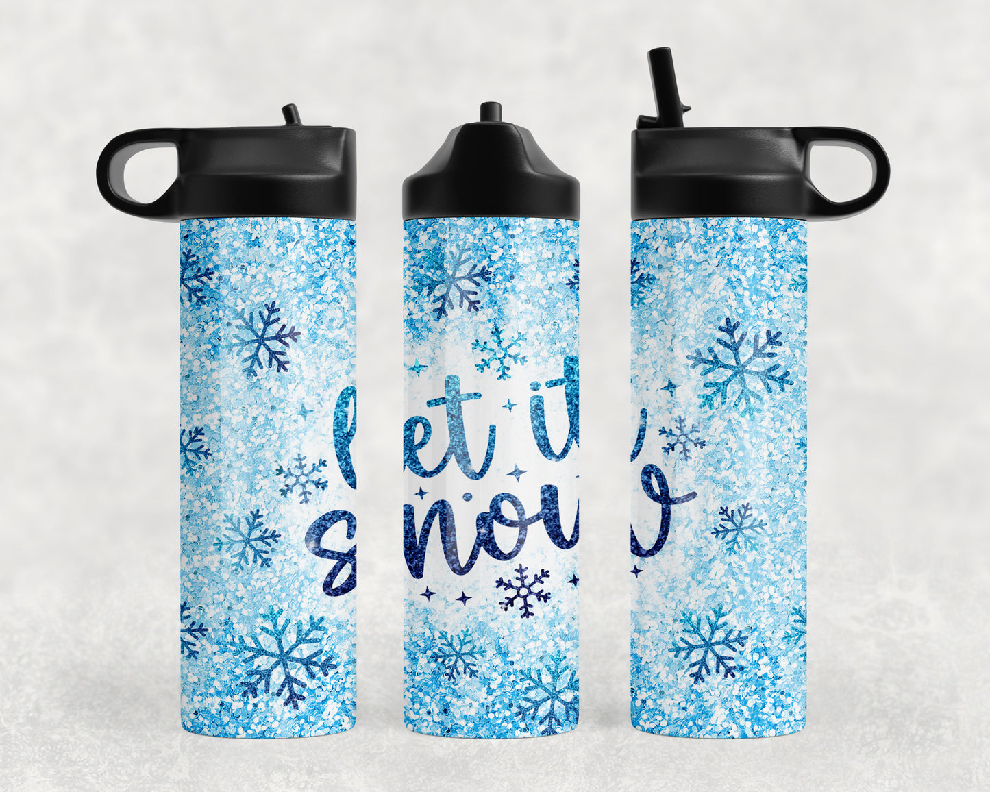 Let it Snow Water Bottle - 1165