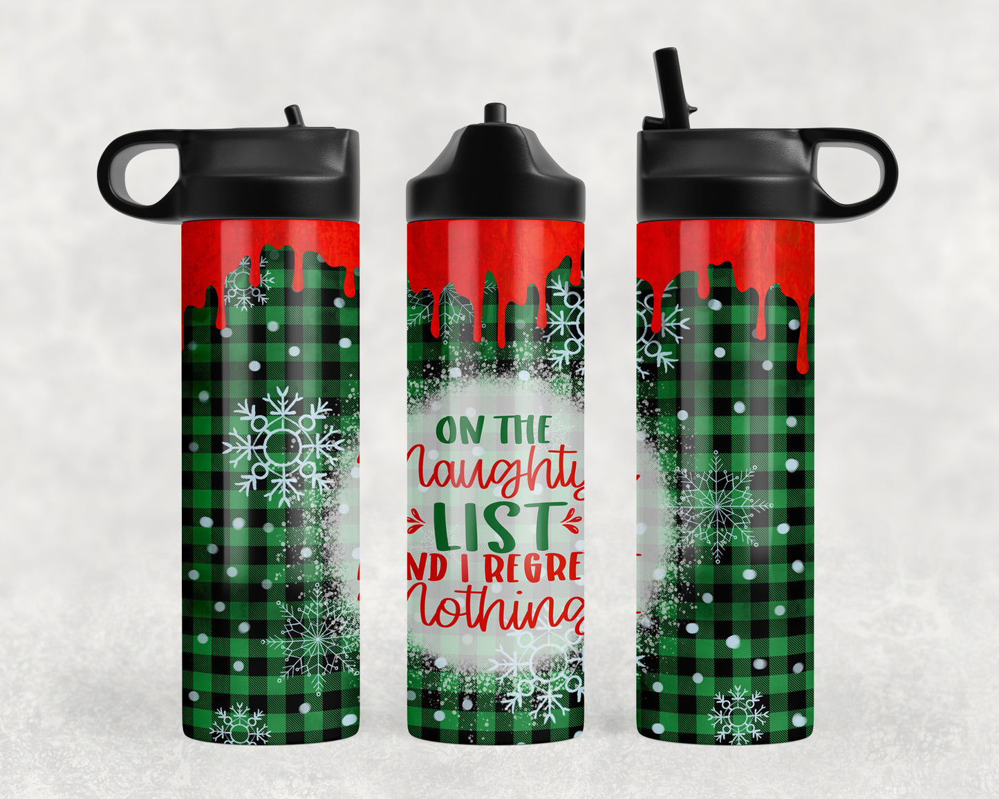 Funny Christmas Water Bottle - 1171