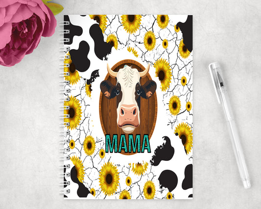 Mama Cow Spiral Lined A5 Journal - 1175