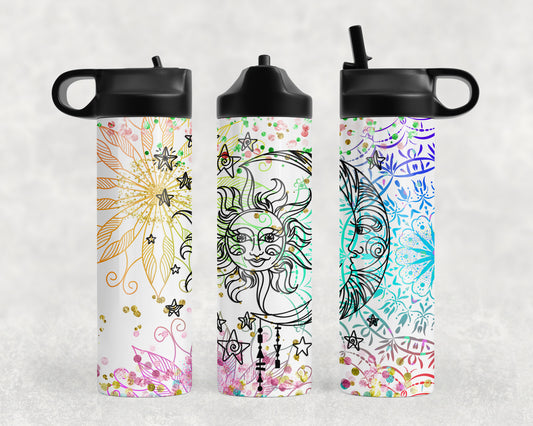 Sun and Moon Water Bottle - 1178