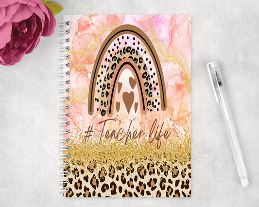 Teacher Life Spiral Lined A5 Journal - 1182