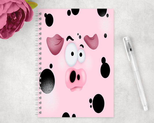 Pig Spiral Lined A5 Journal - 1185