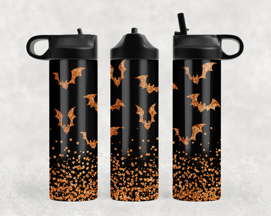 Halloween Bats Water Bottle - 1187