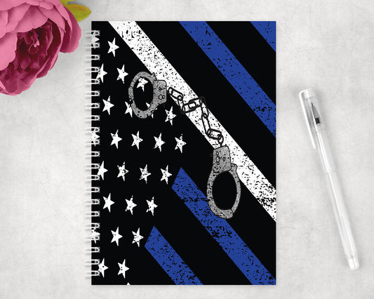 Law Enforcment Spiral Lined A5 Journal - 1190