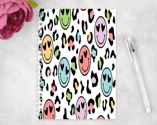 Smiley Spiral Lined A5 Journal - 1192