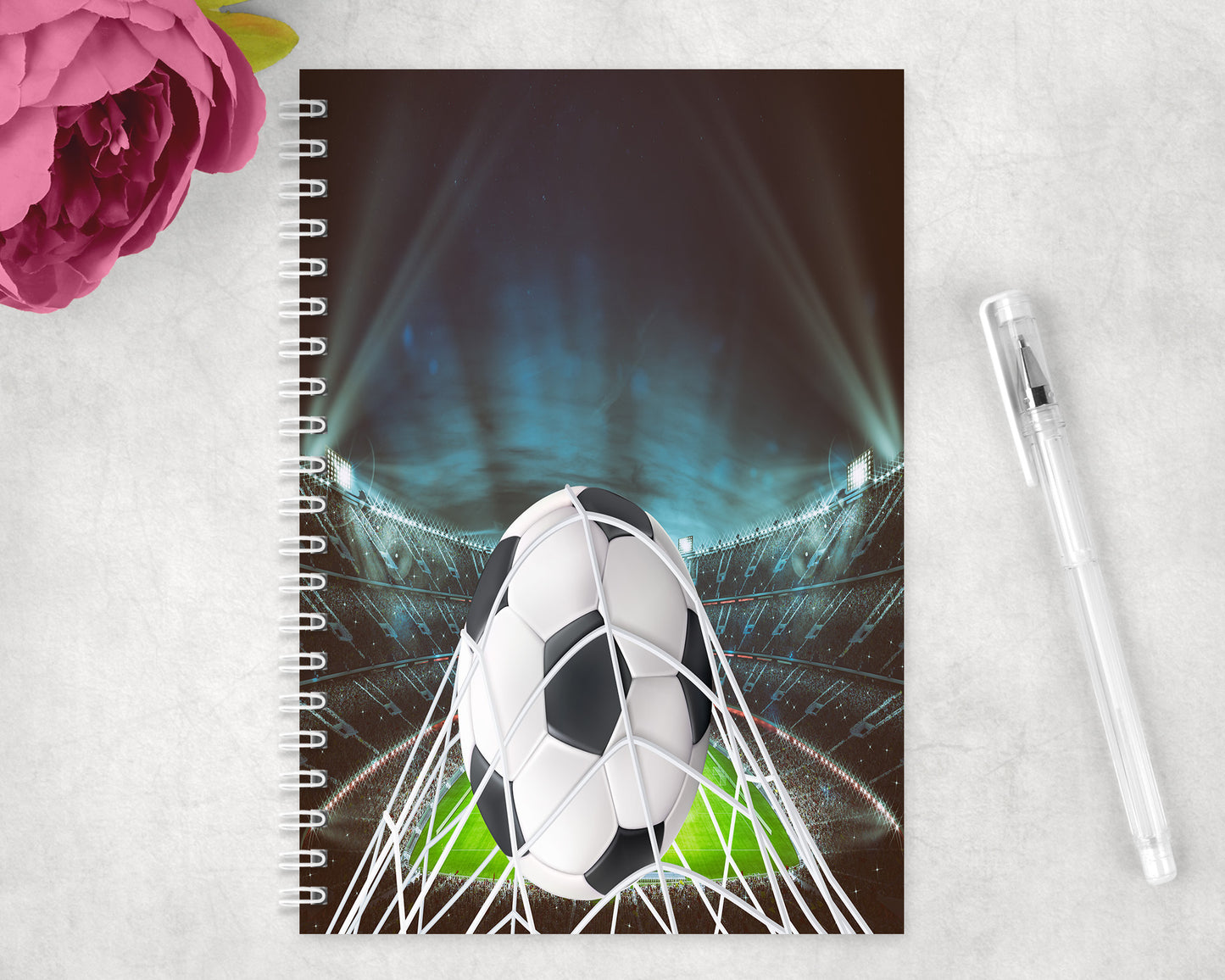 Soccer Spiral Lined A5 Journal - 1197