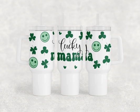 Lucky Mama St Patricks 40oz Tumbler - 1198