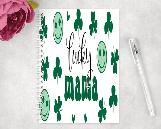 Lucky Mama St Patricks Spiral Lined A5 Journal - 1198