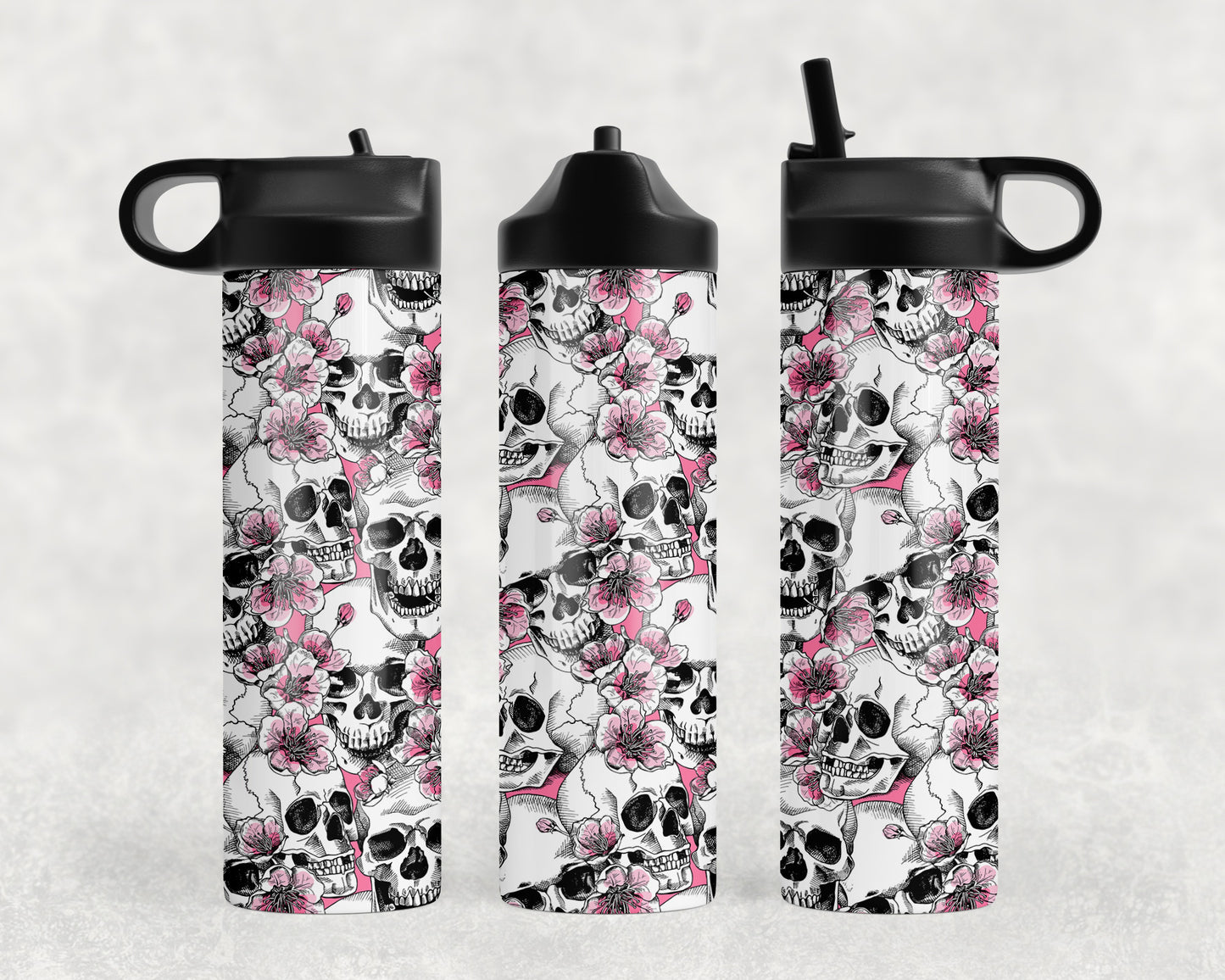 Skulls Water Bottle - 1202