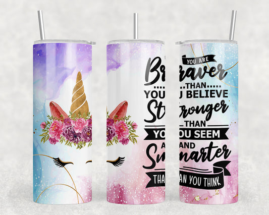 Unicorn 20oz Skinny Tumbler - 1203