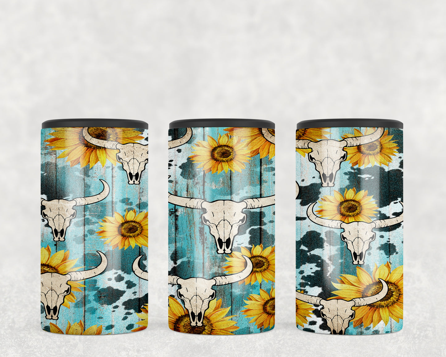 Sunflower Mini Skulls 5-in-1 Can Hugger Tumbler - 1205