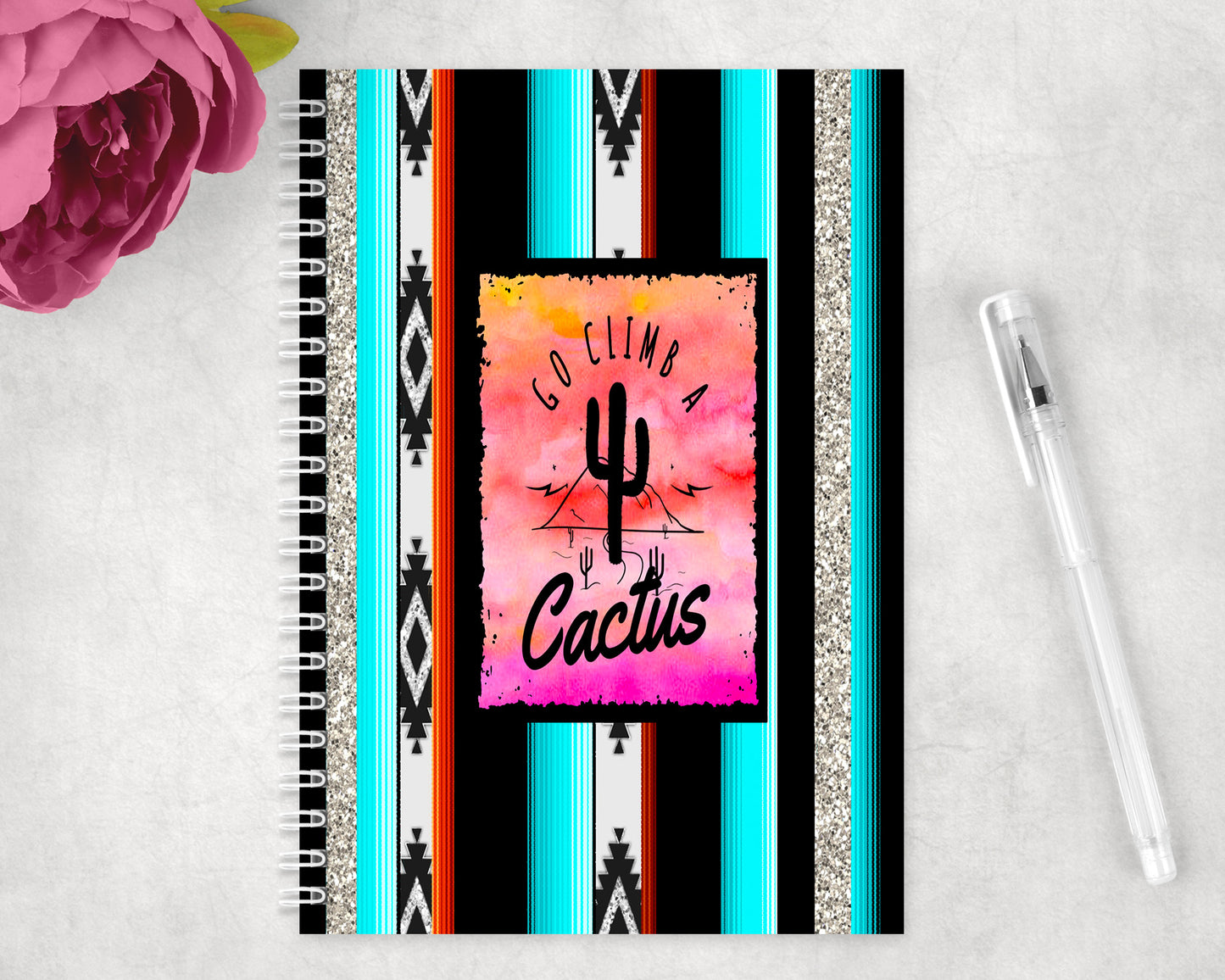 Go Climb A Cactus Spiral Lined A5 Journal - 1214