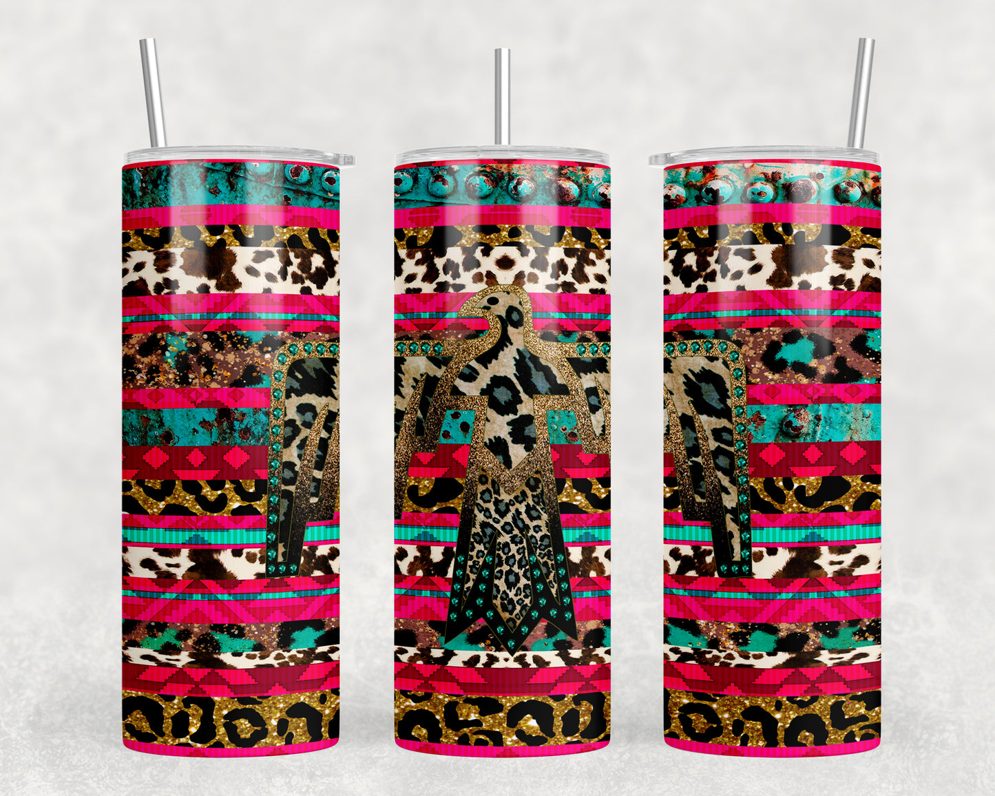 Serape Thunderbird 20oz Skinny Tumbler - 1219