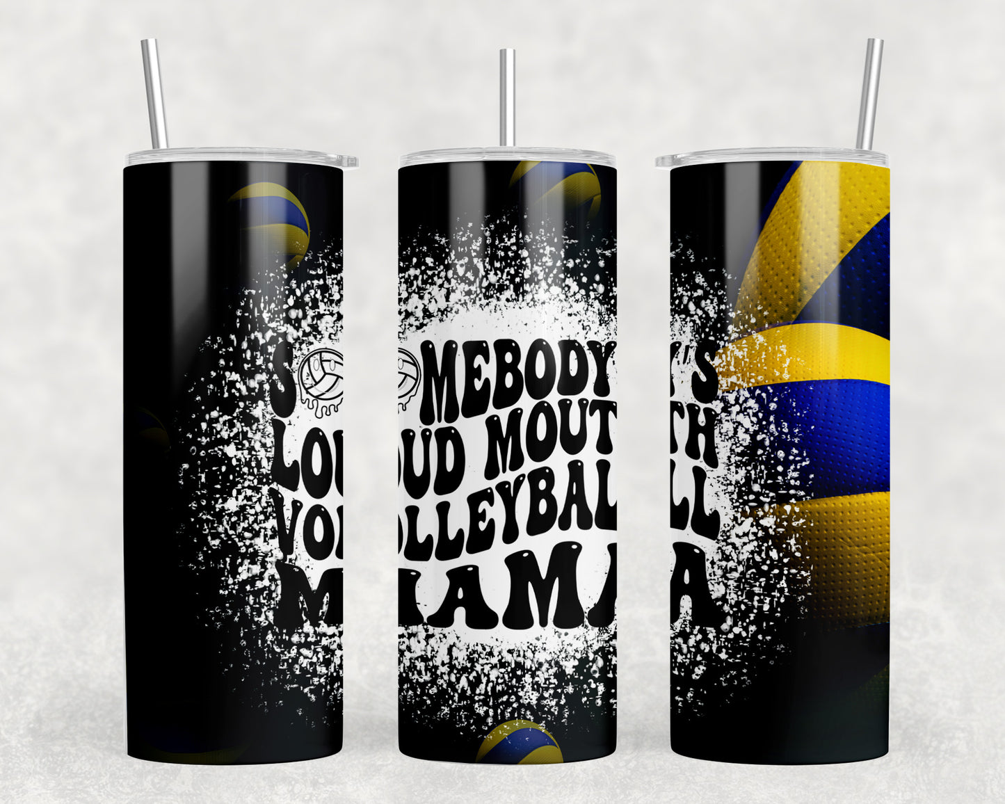 Volleyball Mama 20oz Skinny Tumbler - 1221