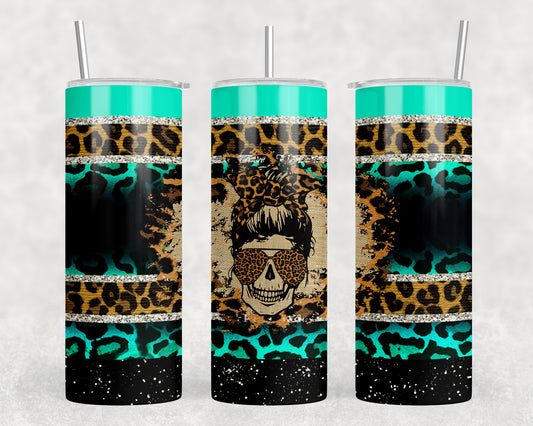 Serape Skull 20oz Skinny Tumbler - 1229