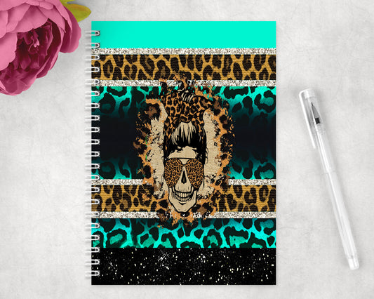 Serape Skull Spiral Lined A5 Journal - 1229