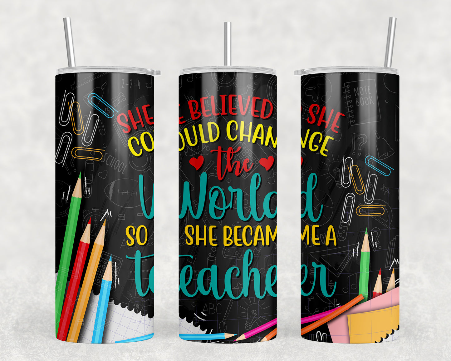 Teacher 20oz Skinny Tumbler - 1235