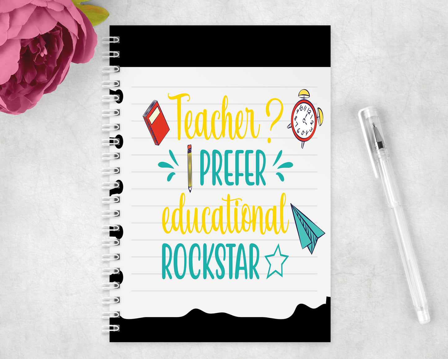 Teacher Spiral Lined A5 Journal - 1236