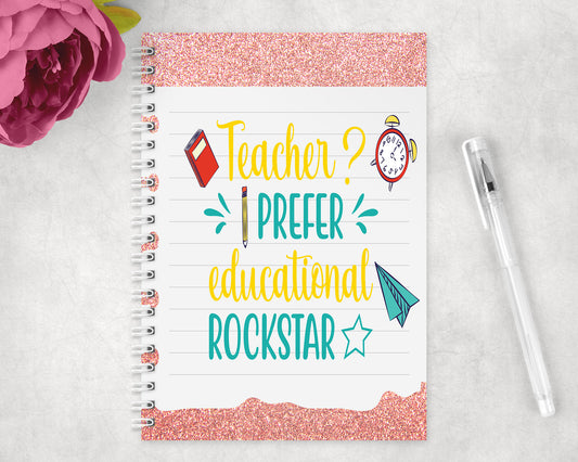 Teacher Spiral Lined A5 Journal - 1237