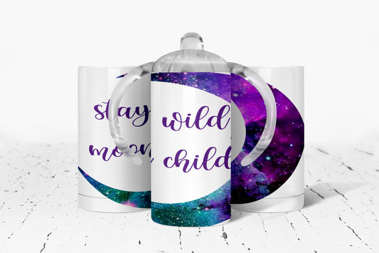 Stay Wild Moon Child Kids Dual Lid Sippy Cup Tumbler - 1242