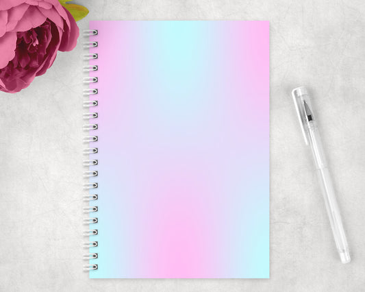 Cotton Candy Pastel Spiral Lined A5 Journal - 1245