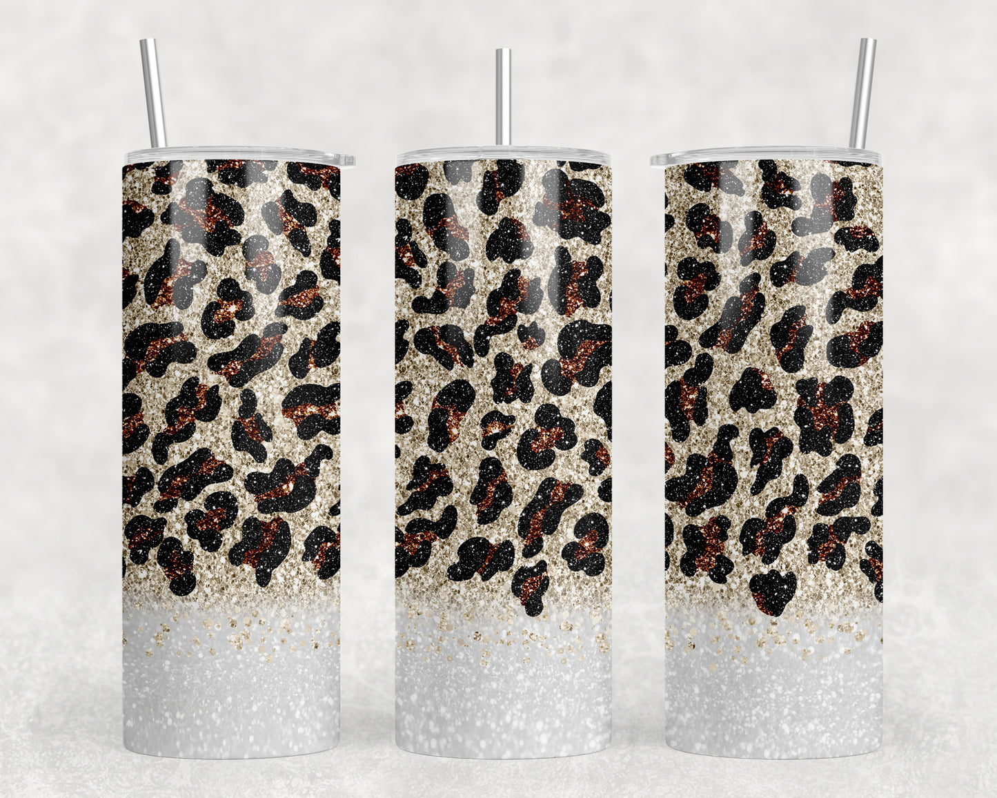 Leopard Print 20oz Skinny Tumbler - 1252