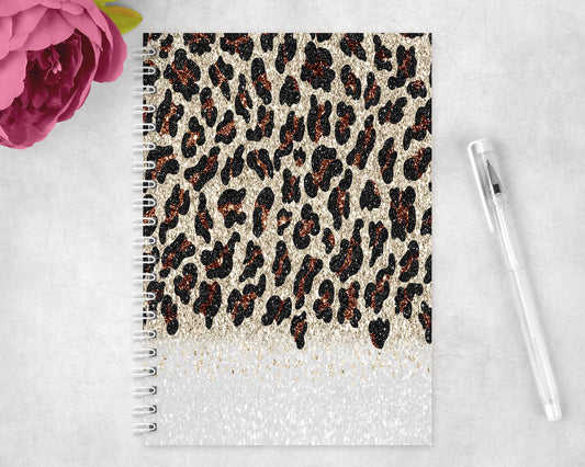 Leopard Print Spiral Lined A5 Journal - 1252