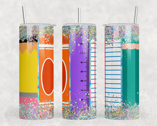 School Supplies 20oz Skinny Tumbler - 1259