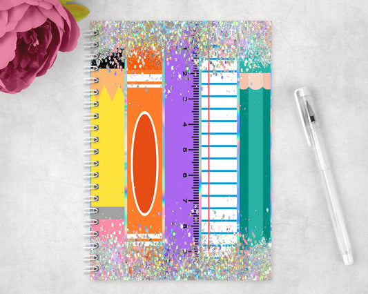 School Supplies Spiral Lined A5 Journal - 1259