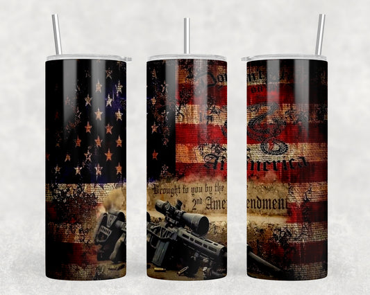 2nd Amendment 20oz Skinny Tumbler - 1267