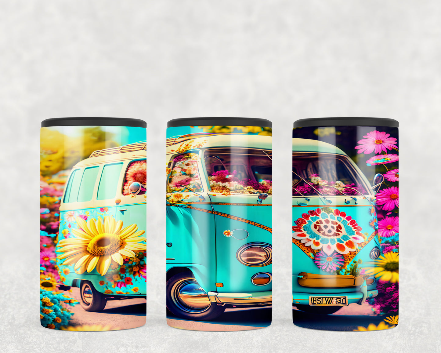 Tie Dye Van 5-in-1 Can Hugger Tumbler - 1269