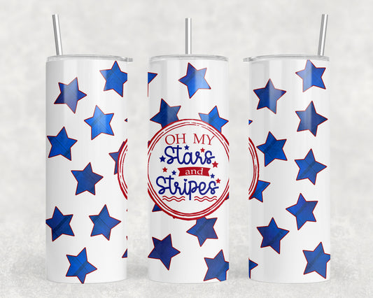 Oh My Stars 4th Of July 20oz Skinny Tumbler - 1271