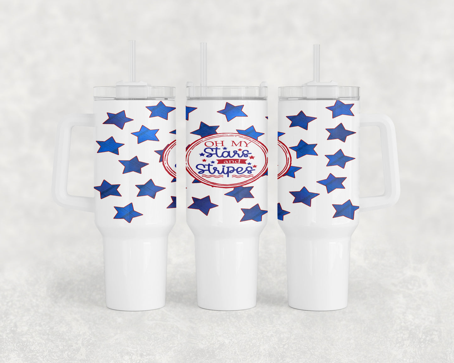 Oh My Stars 4th Of July 40oz Tumbler - 1271