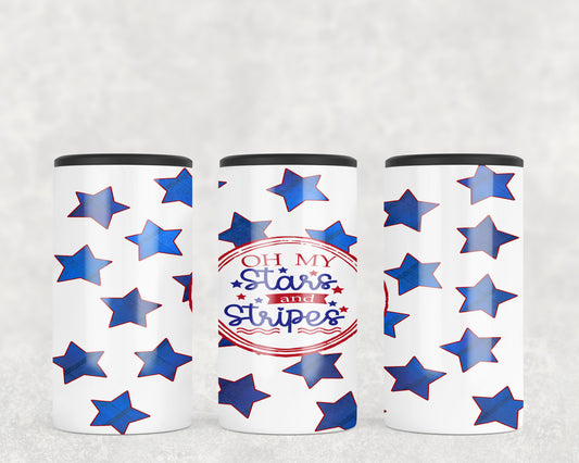 Oh My Stars 4th Of July 5-in-1 Can Hugger Tumbler - 1271