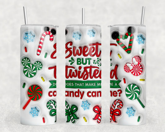 Christmas Inflated 20oz Skinny Tumbler - 1273