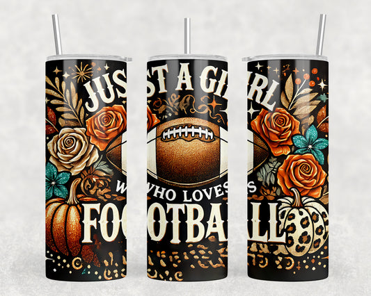 Football 20oz Skinny Tumbler - 127