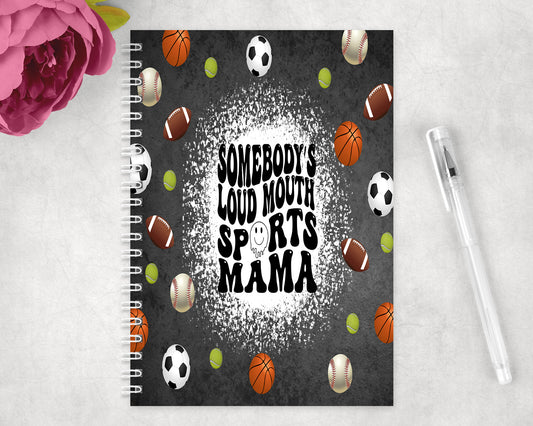 Sports Mama Spiral Lined A5 Journal - 1280