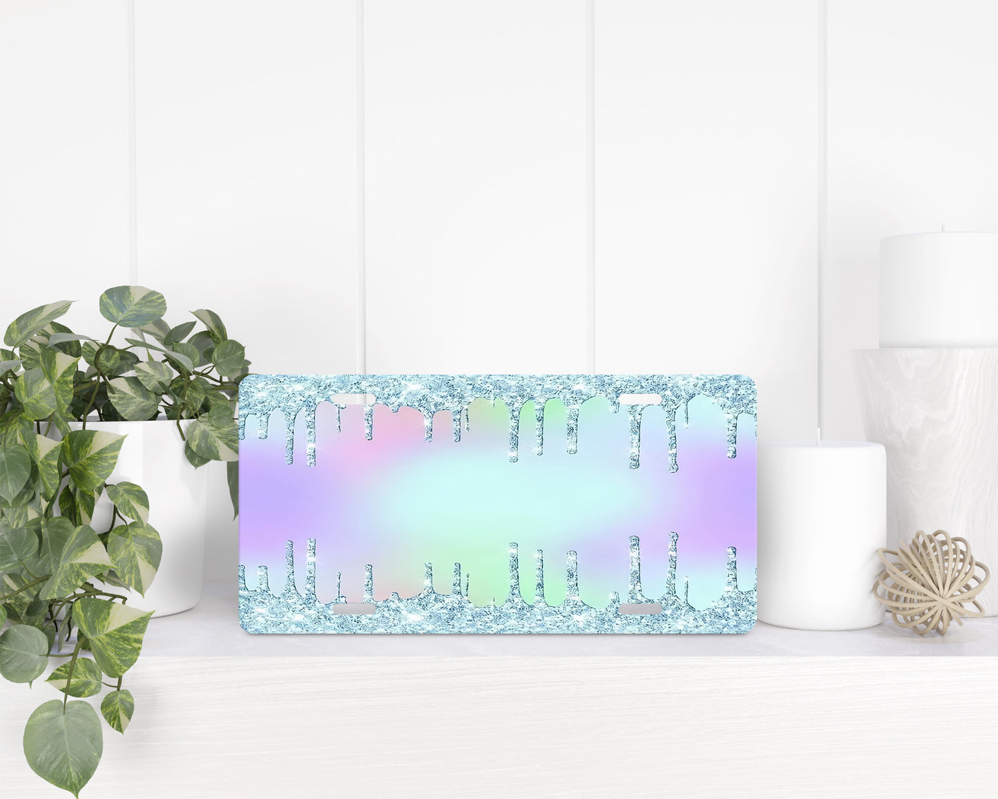 Pastel License Plate - 1281