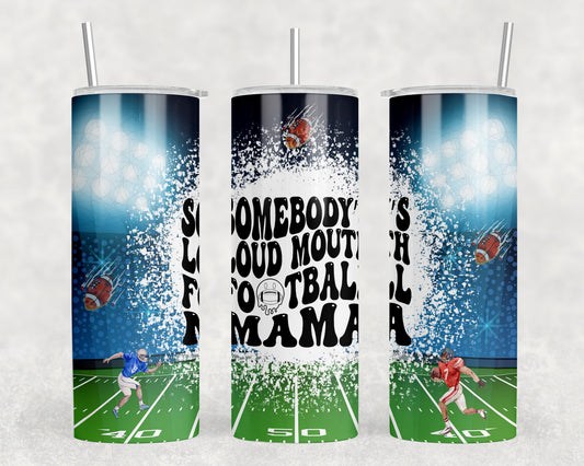 Football Mama 20oz Skinny Tumbler - 1287