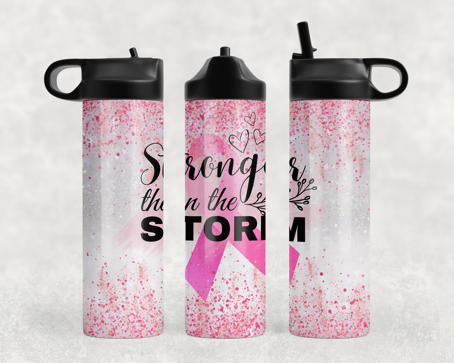 Breast Cancer Awareness Water Bottle - 1298