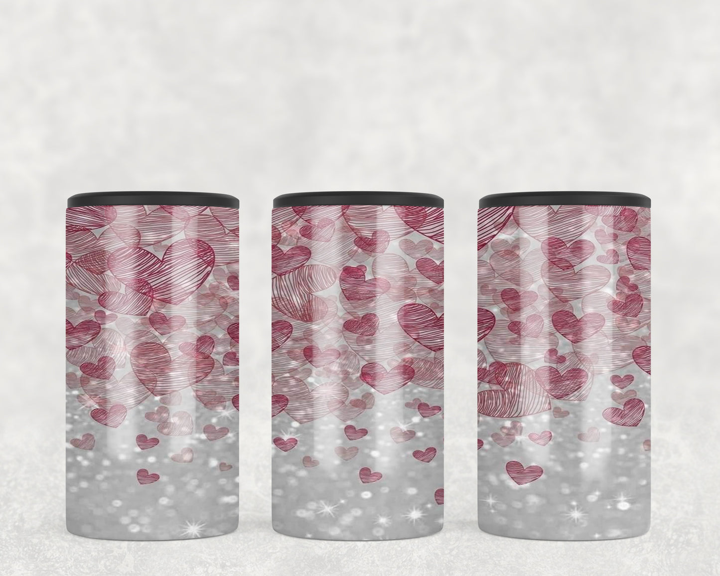 Pink Hearts 5-in-1 Can Hugger Tumbler - 1300