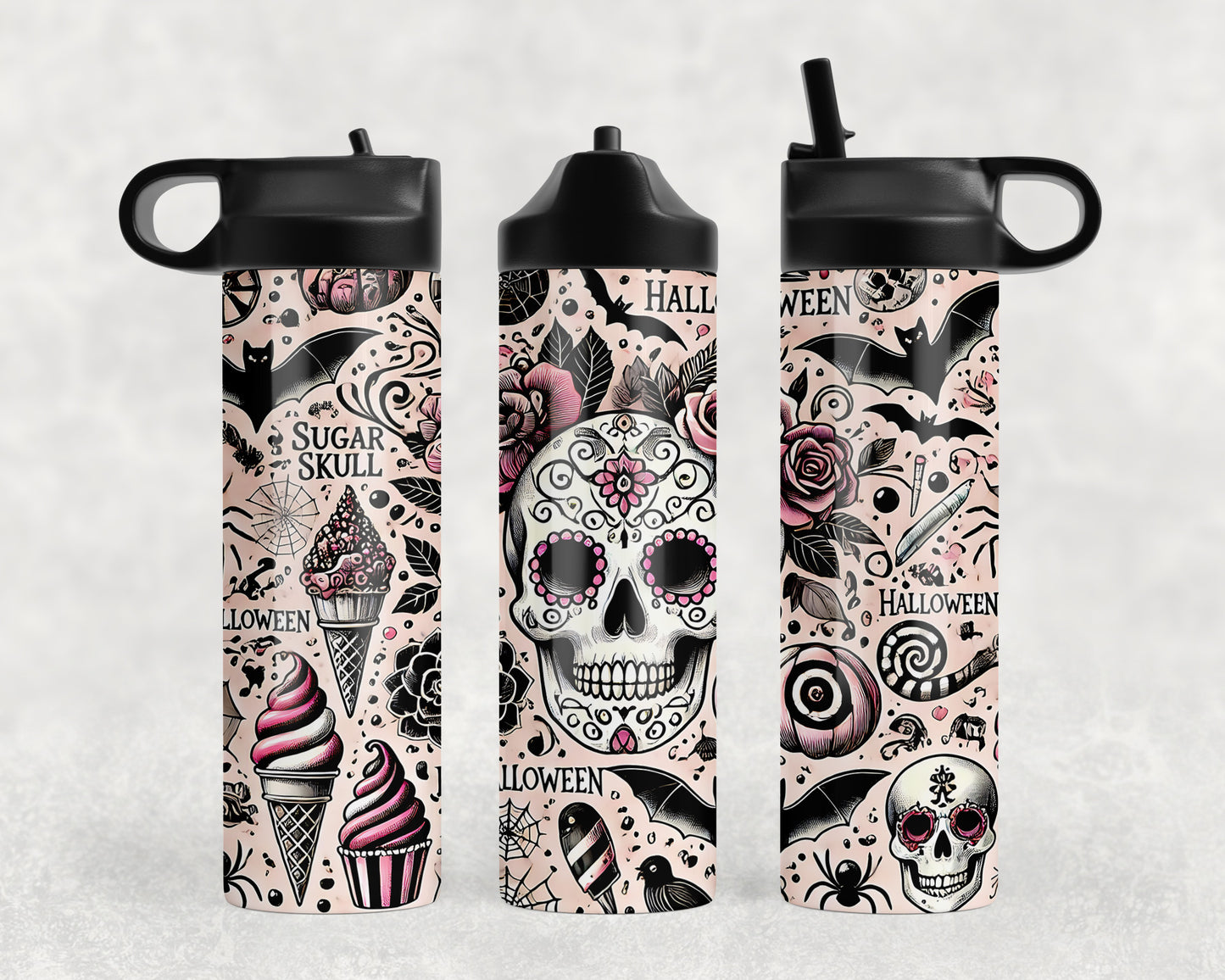 Sugar Skull Water Bottle - 130