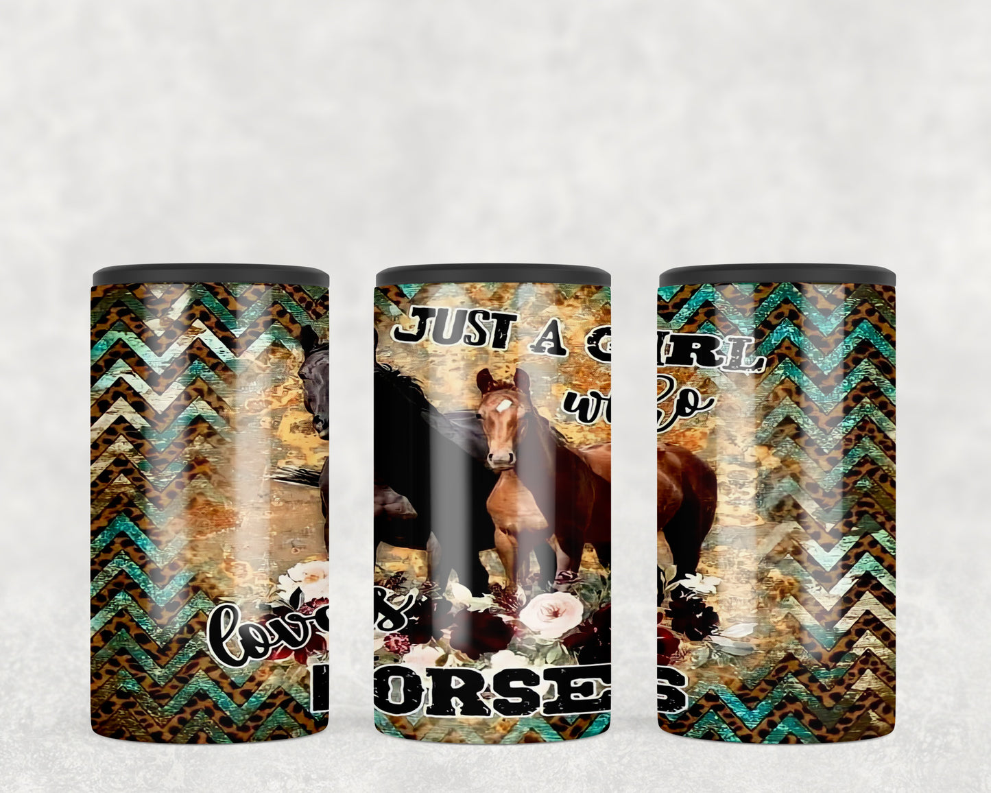 Just A Girl Who Loves Horses 5-in-1 Can Hugger Tumbler - 1310