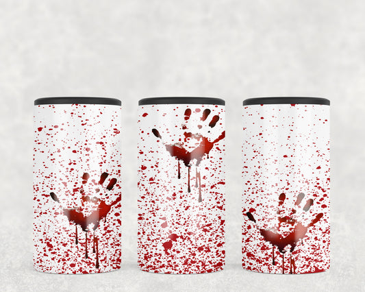 True Crime Halloween Hand Prints 5-in-1 Can Hugger Tumbler - 1314