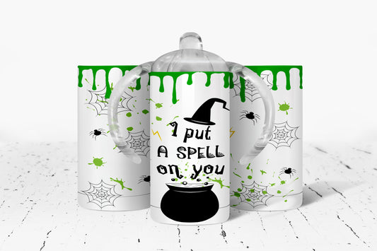 Halloween I Put A Spell On You Kids Dual Lid Sippy Cup Tumbler - 1316