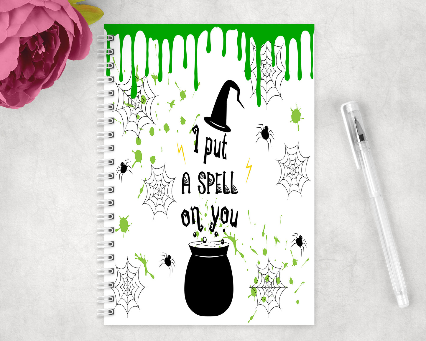 Halloween I Put A Spell On You Spiral Lined A5 Journal - 1316