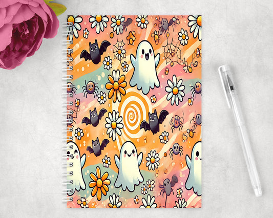 Cute Halloween Spiral Lined A5 Journal - 131