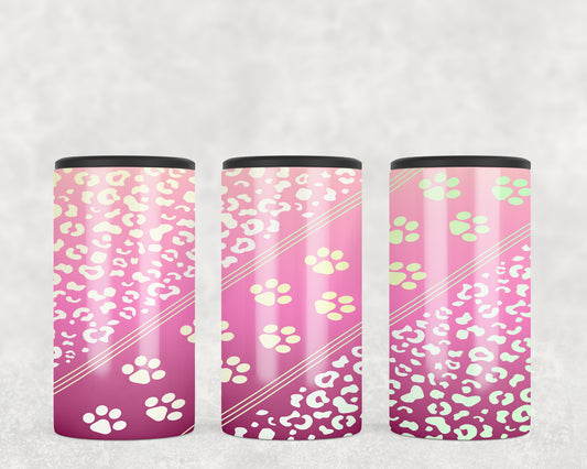 Pink Paw Prints 5-in-1 Can Hugger Tumbler - 1322