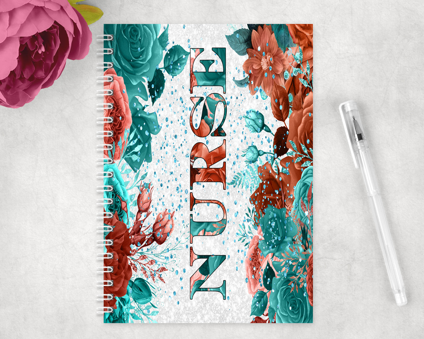 Nurse Life Spiral Lined A5 Journal - 1323