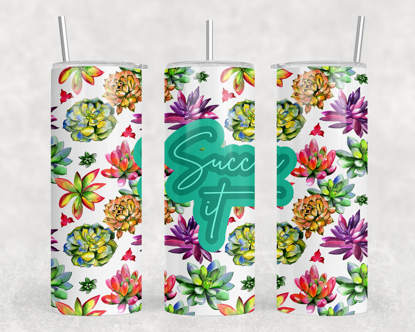 Funny Succulents  20oz Skinny Tumbler - 1325